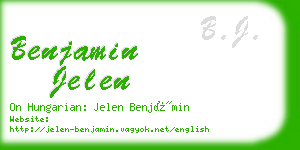 benjamin jelen business card